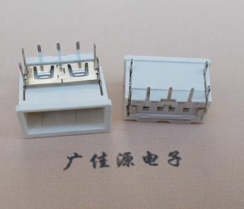 洛阳USB接口2.0连接器.3p端子加护套防尘母座