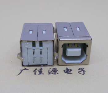 洛阳USB BF180度母座 打印机接口 立式直插带赛