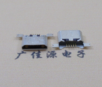 洛阳MK USB B Type 沉板0.9母座后两脚SMT口不卷边