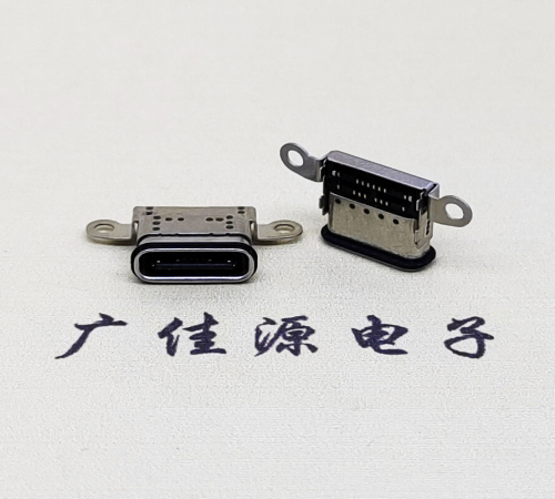 洛阳USB 3.1C口.TYPE-C16P防水双排贴插座带螺丝孔
